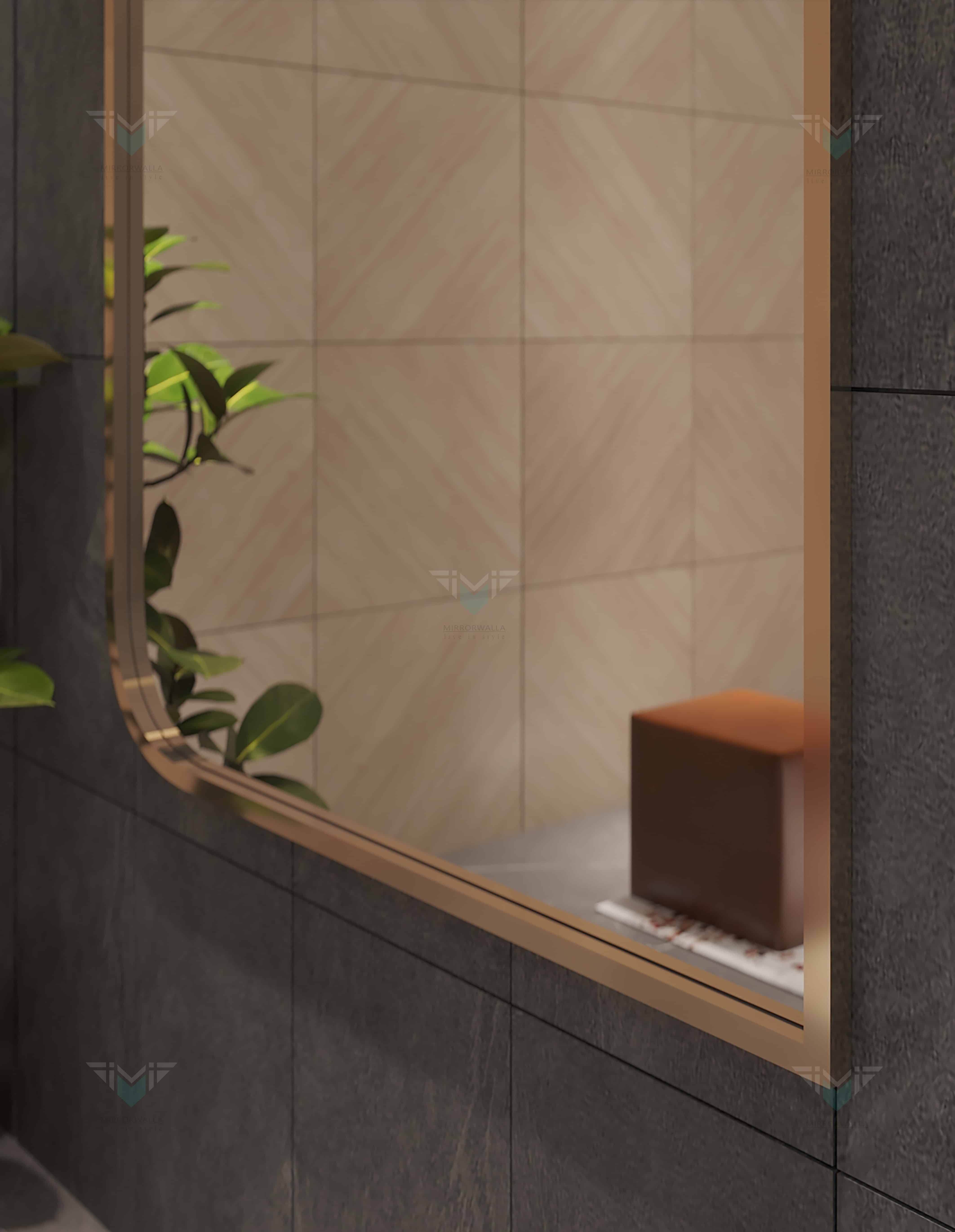 Copper Glaze Dc Mirror - Mirrorwalla