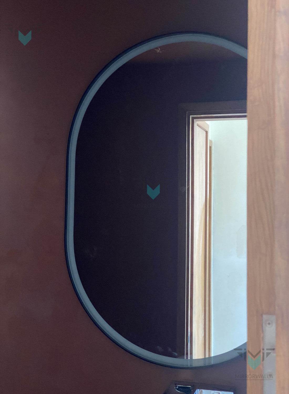 Black Pvd Frontlit Mirror - Mirrorwalla