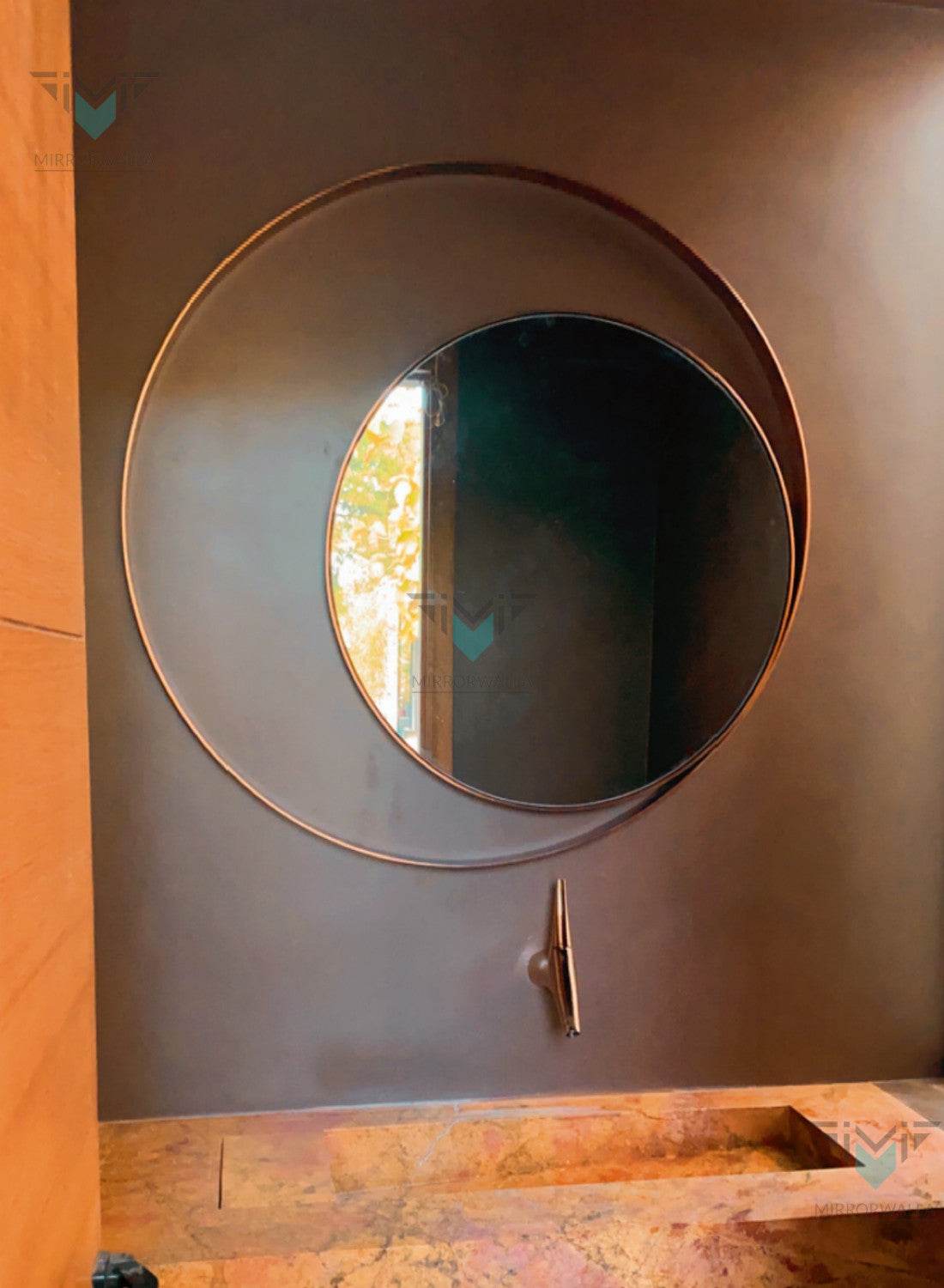 Mizco Premium Rose Gold Backlit Mirror - Mirrorwalla