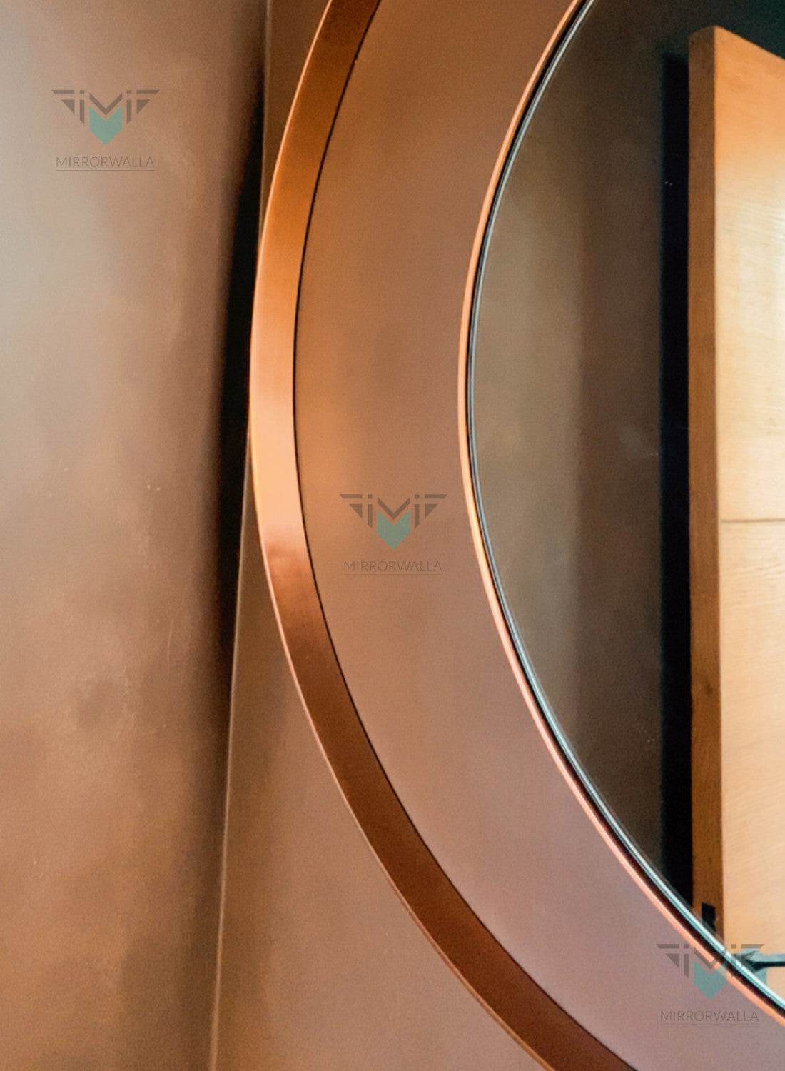 Mizco Premium Rose Gold Backlit Mirror - Mirrorwalla