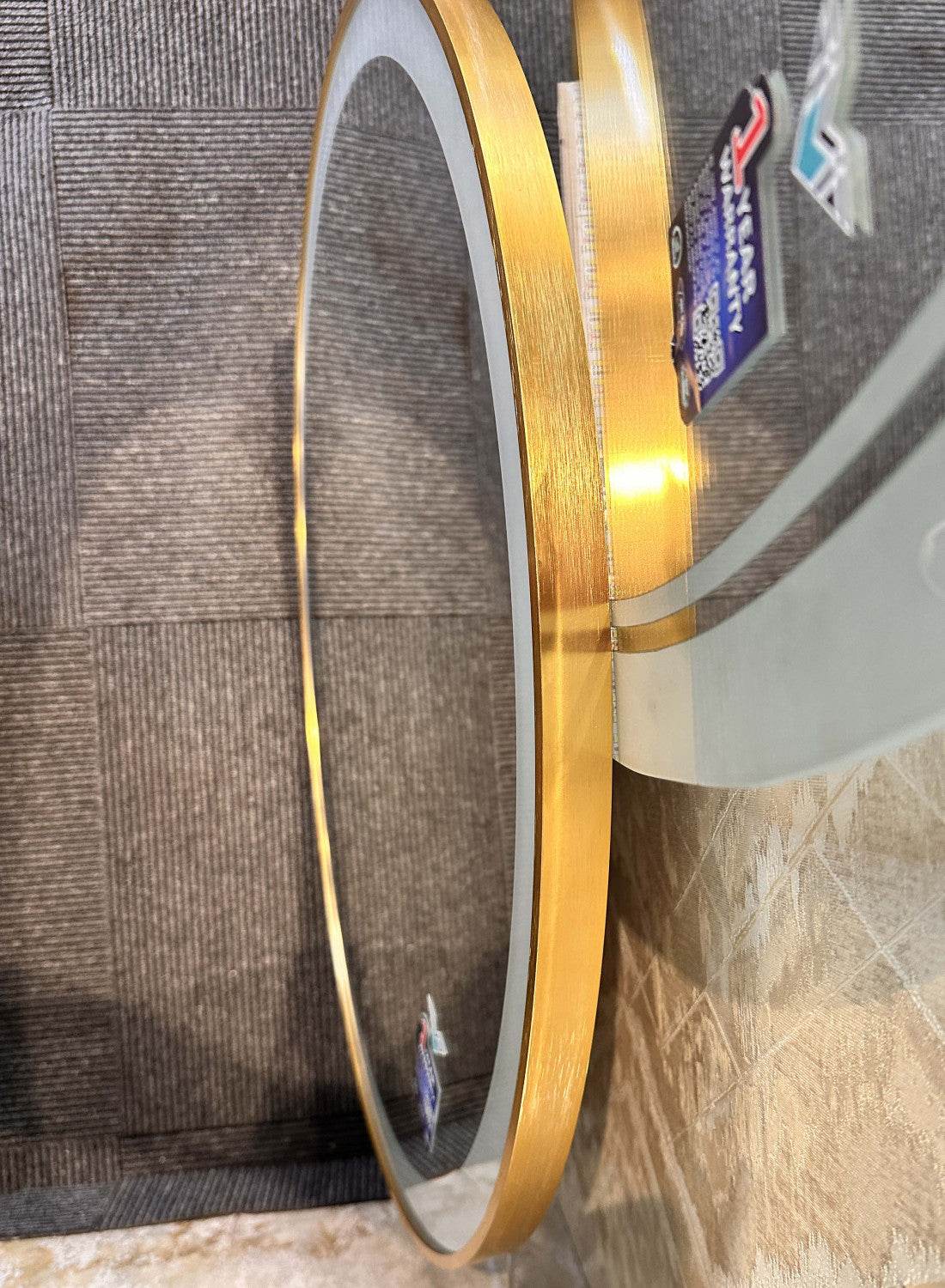 R-Gold Aluminium Led Mirror (Triple Led) - Mirrorwalla