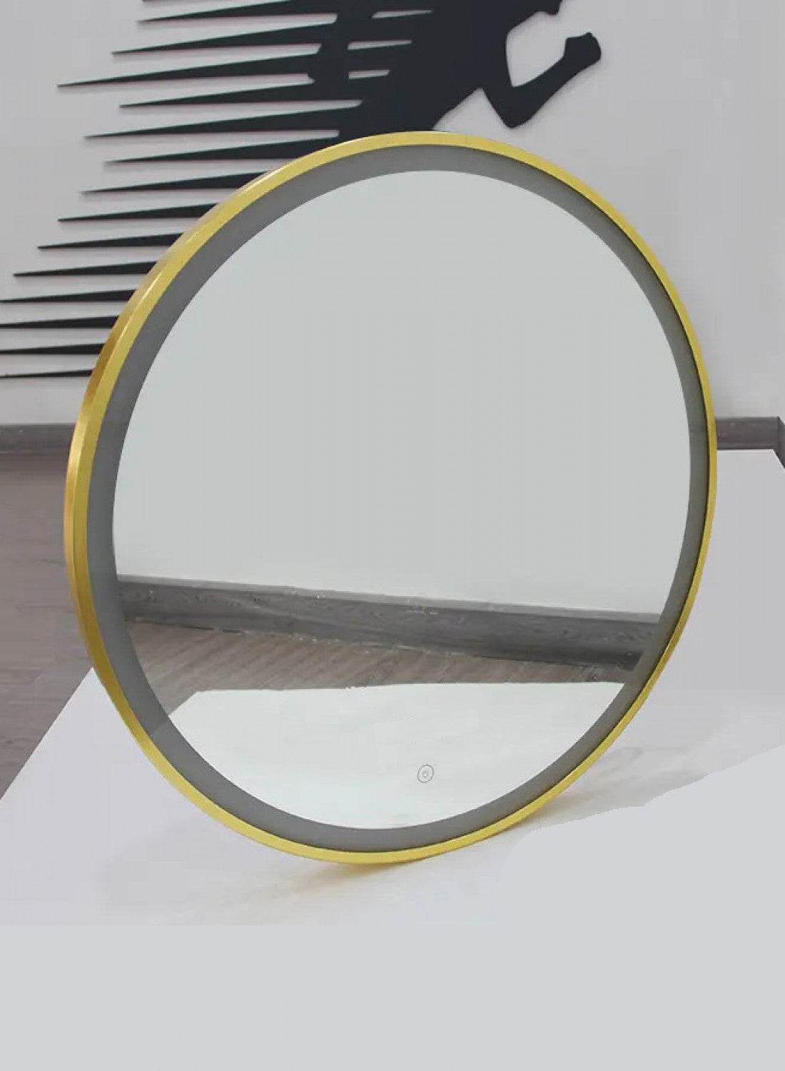 R-Gold Aluminium Led Mirror (Triple Led) - Mirrorwalla