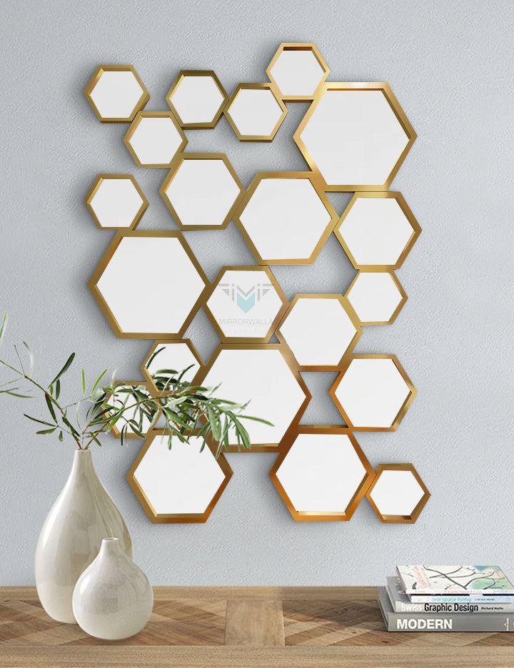 Hexagon’s Collage Decorative Mirror