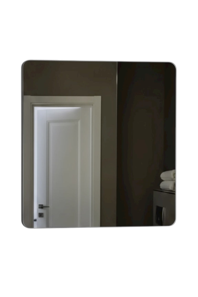Square Q1 White LED Mirror