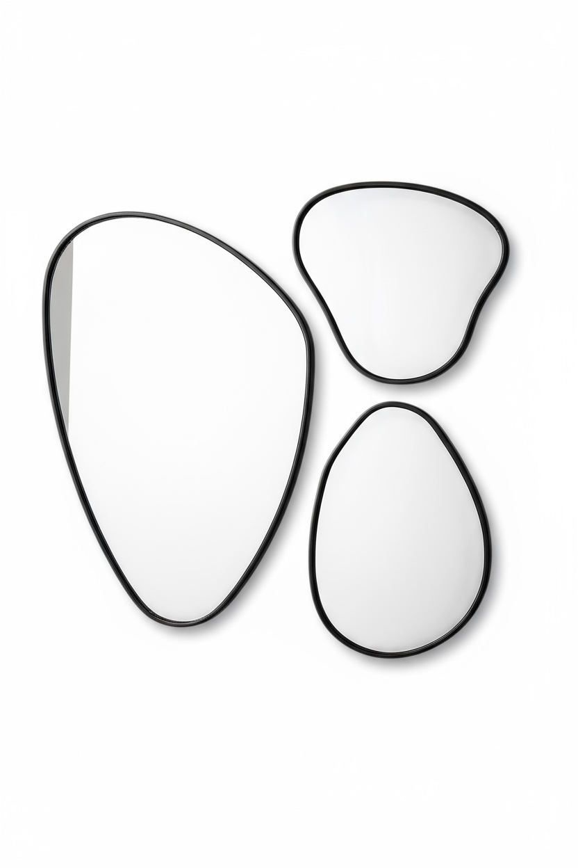 Black pebbles dc mirror