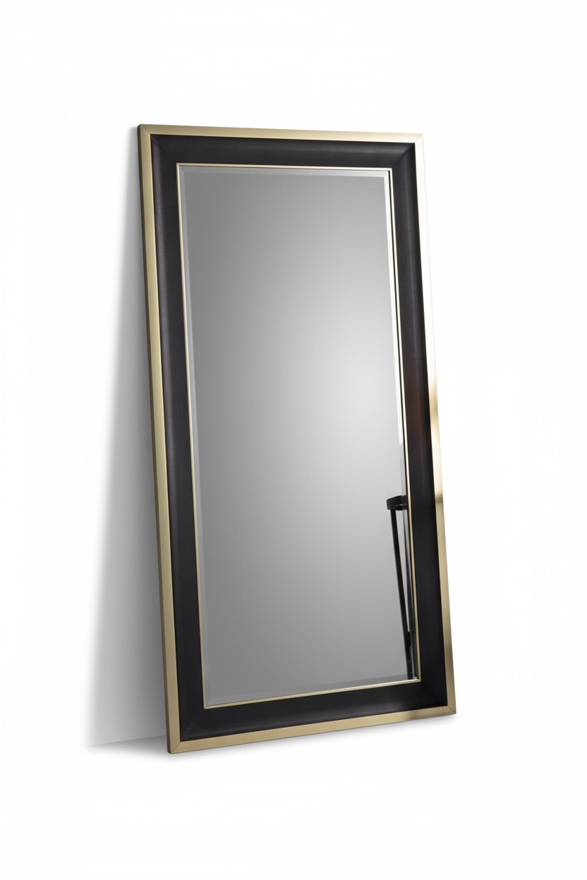 Black & Gold Dresser Mirror