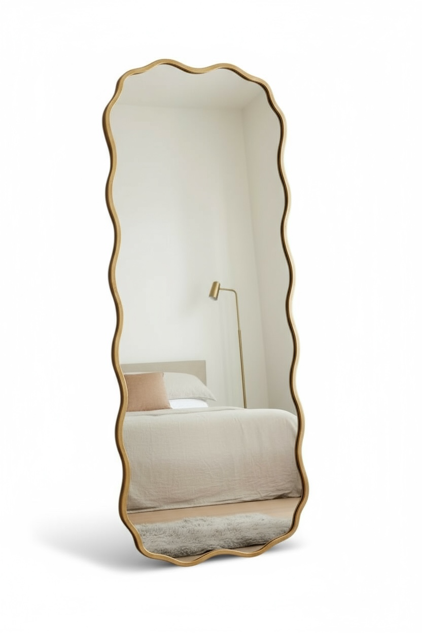 Gold Pyramids Dresser Mirror