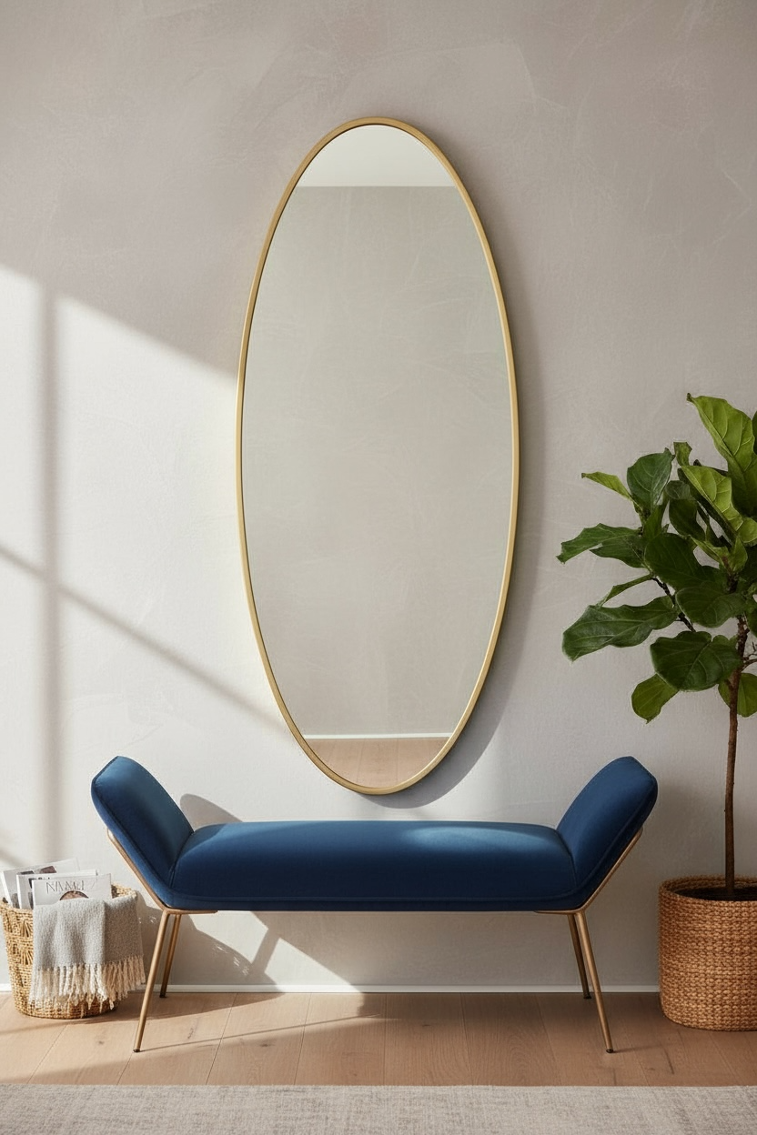 Great Oval Long Mirror