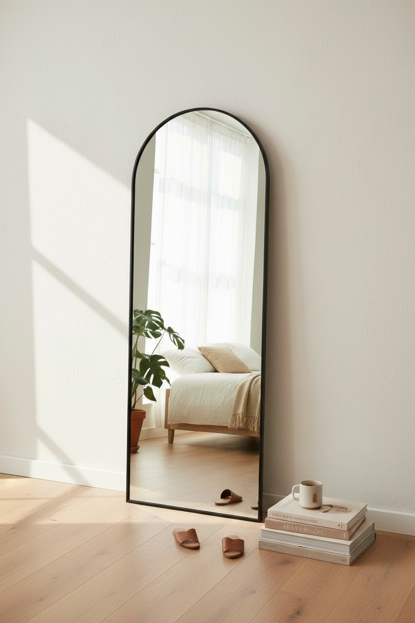 Black Arch Full Length Mirror
