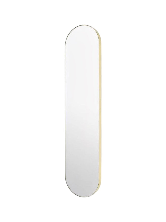Sleek Capsule Brass Pvd Mirror