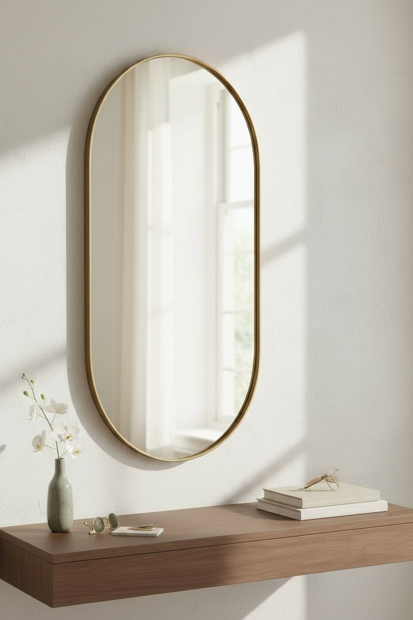 Premium Gold Capsule full length mirror