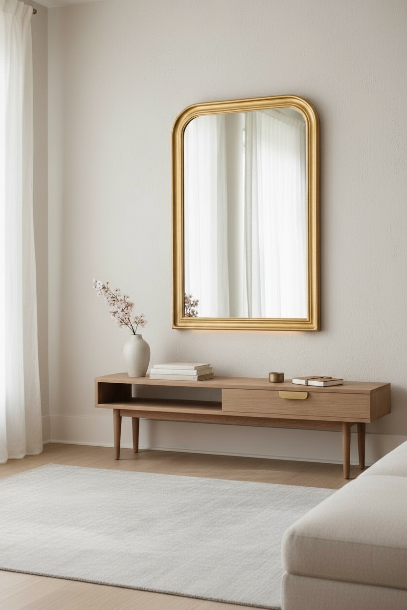 Gold Fezzy Decorative Mirror