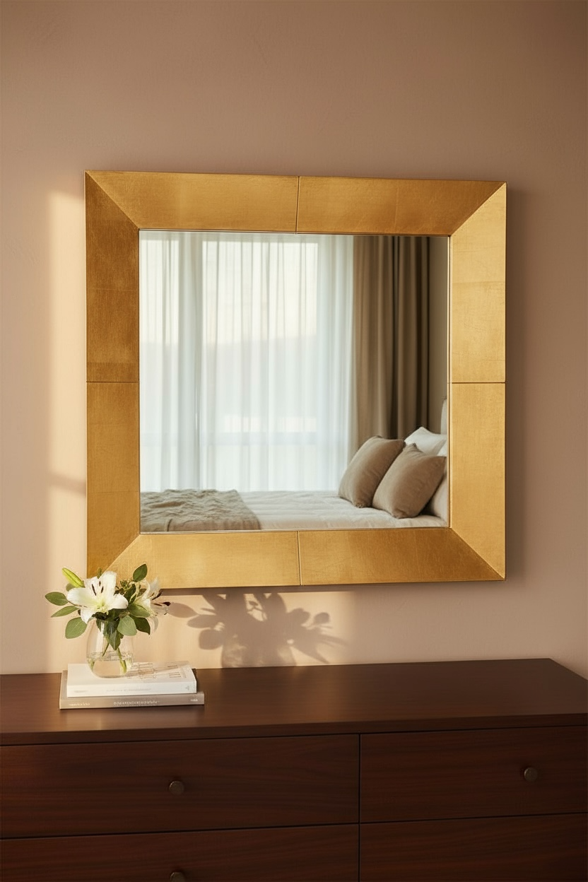 Gold Leaf Decorative Mirror