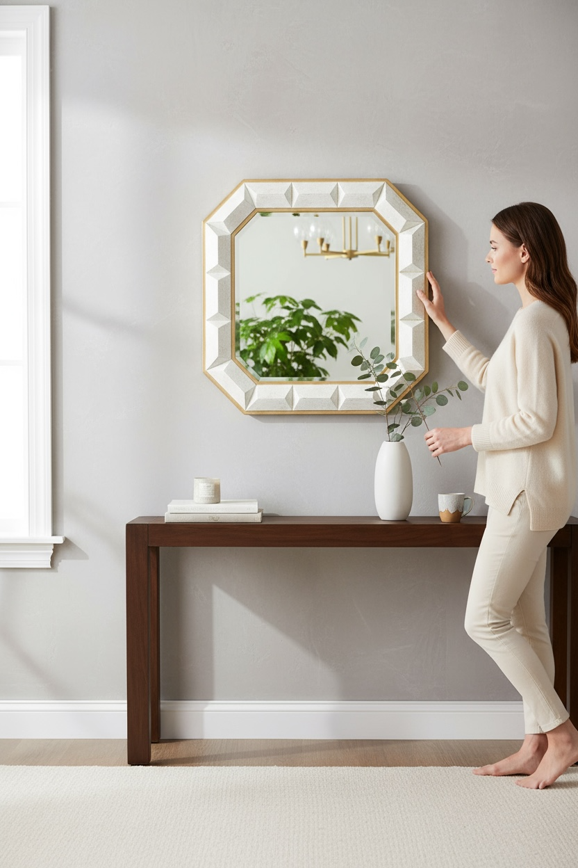 White gold amexa DC mirror