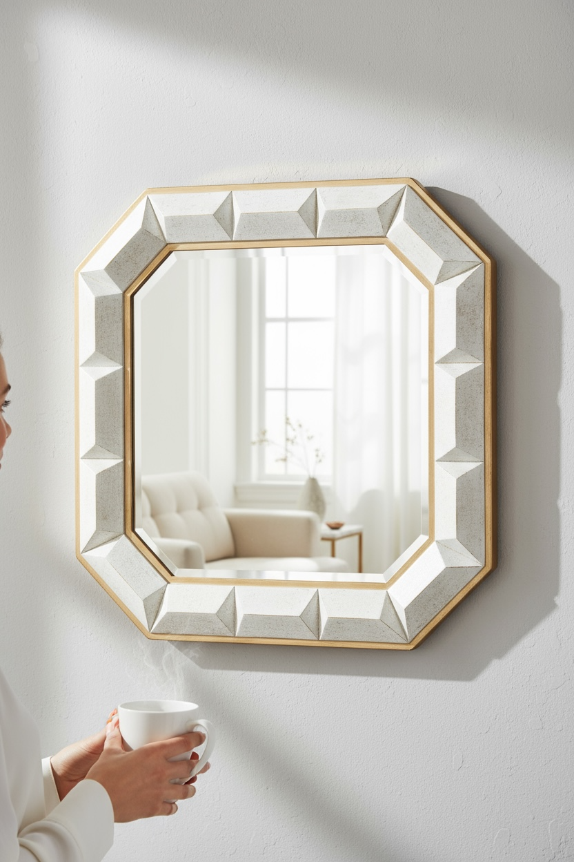 White gold amexa DC mirror