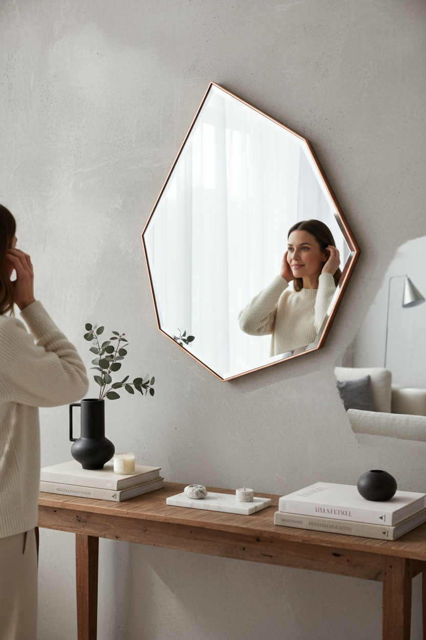 Diam Gold-edge Dc Mirror