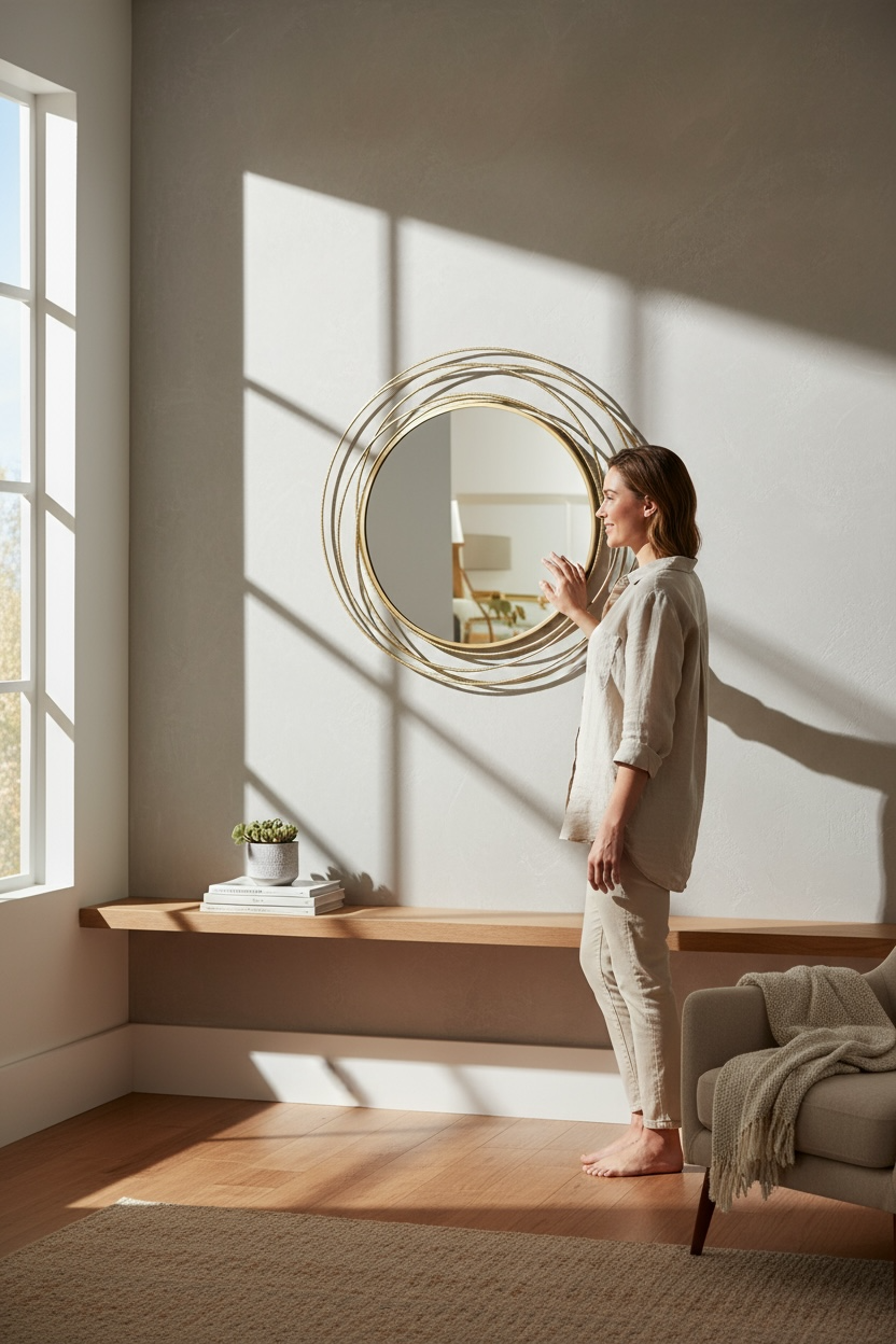 Gold Metal Wires Dc Mirror