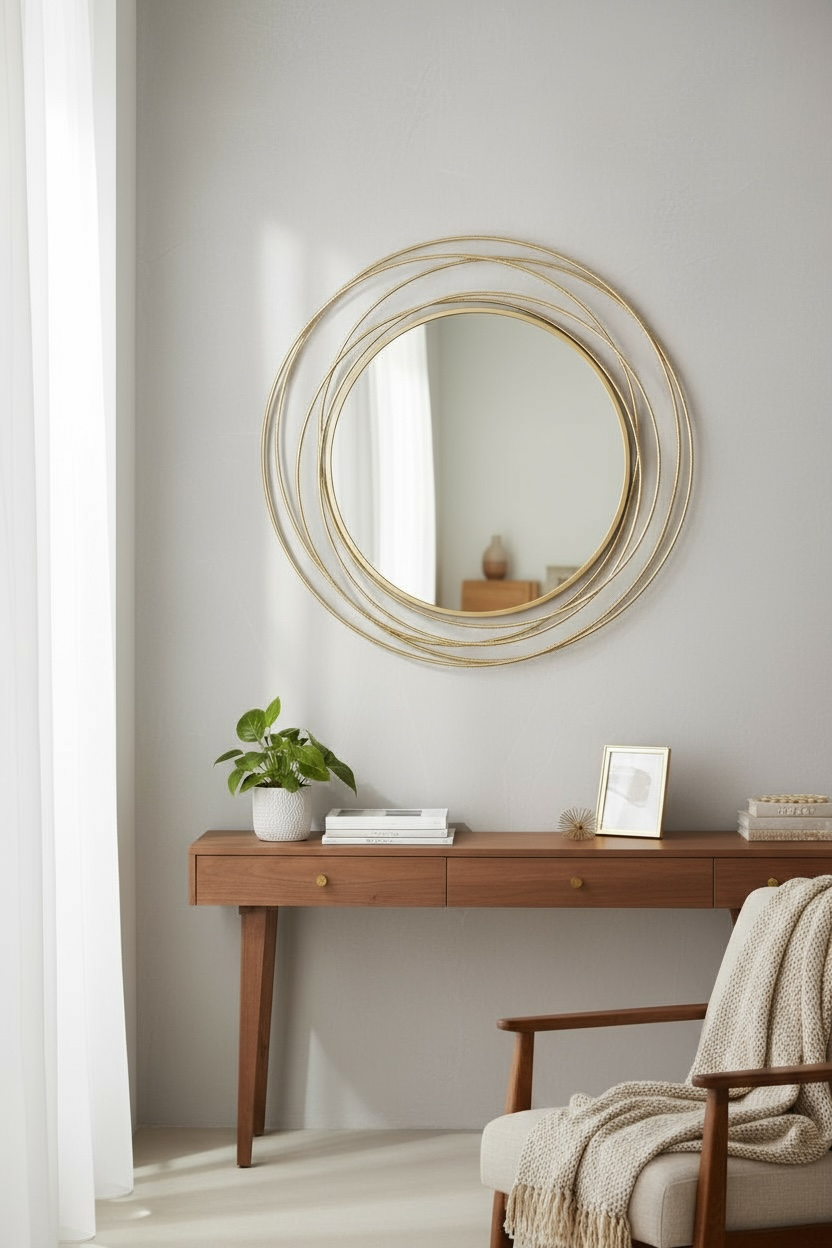 Gold Metal Wires Dc Mirror