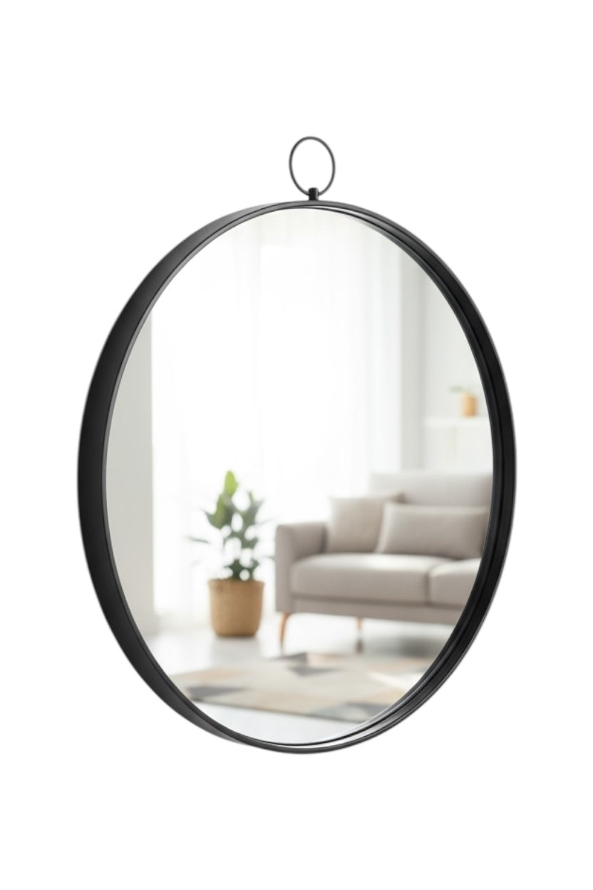 Black Hook Decorative Mirror