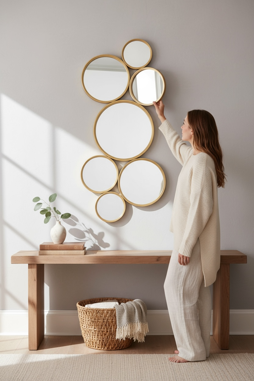 Bubble Blast Decorative Mirror