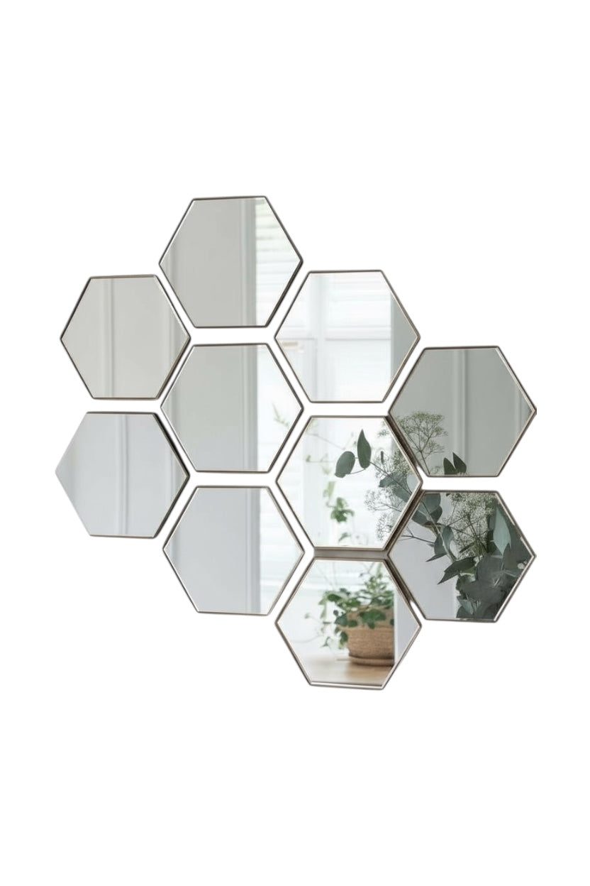 Hexagon’s Collage Decorative Mirror