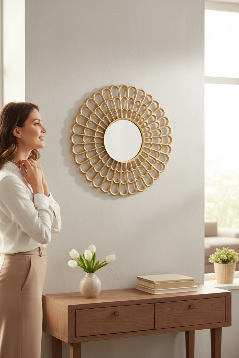 Stepup Round Dresser Mirror