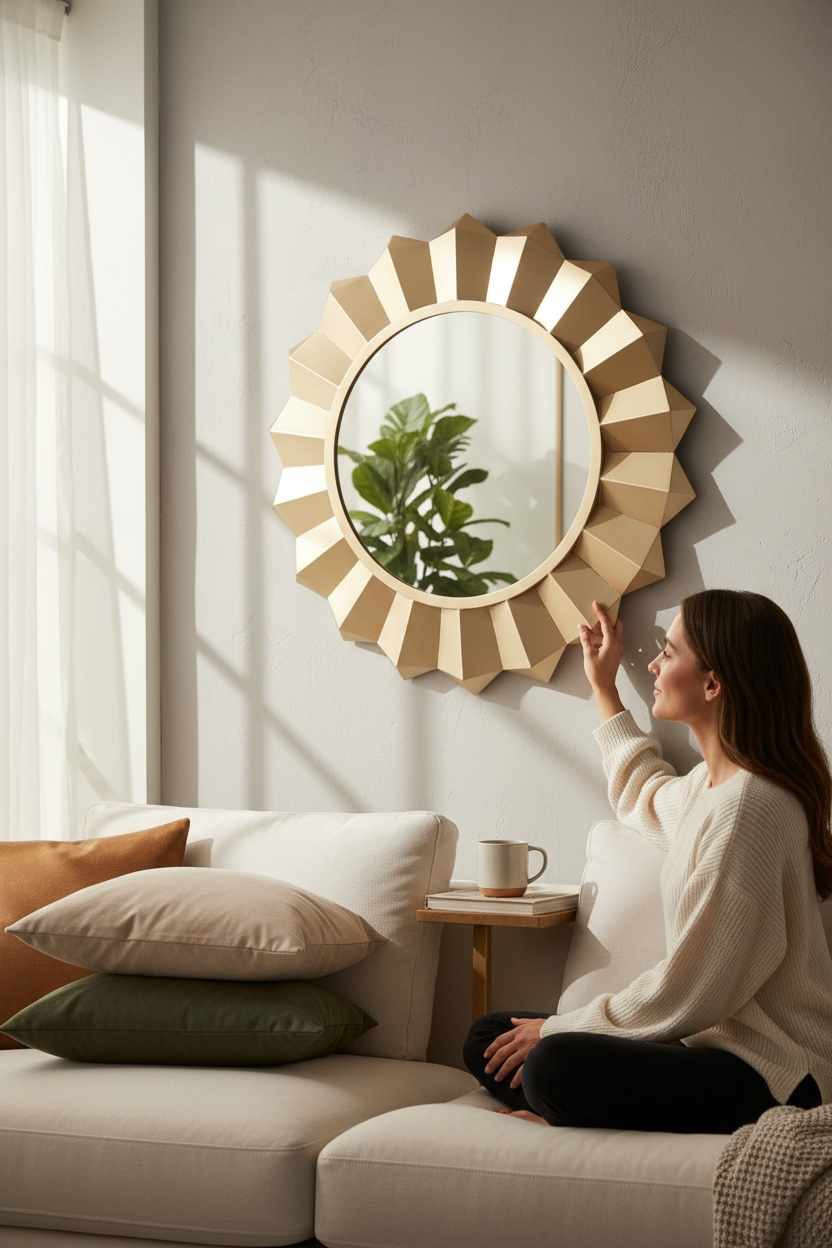 Rostand Metal Gold Mirror