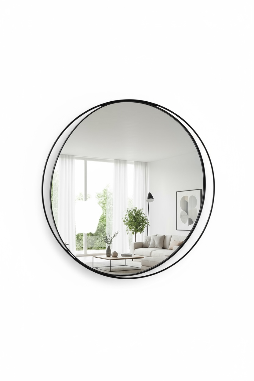 Black Metal Ring Dc Mirror