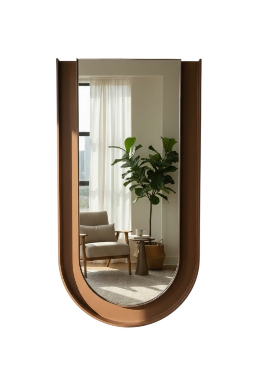 Brown Yuri led backlit mirror