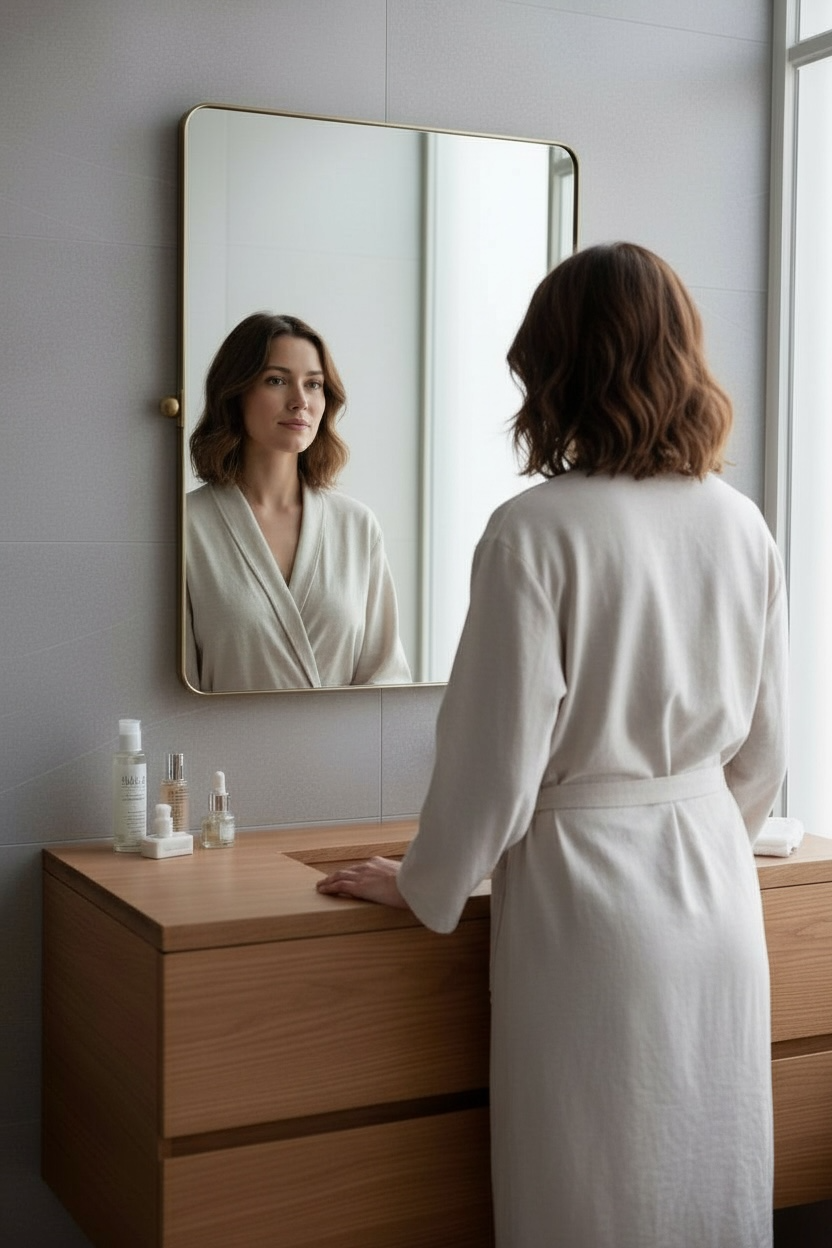 Big briz gold decorative mirror