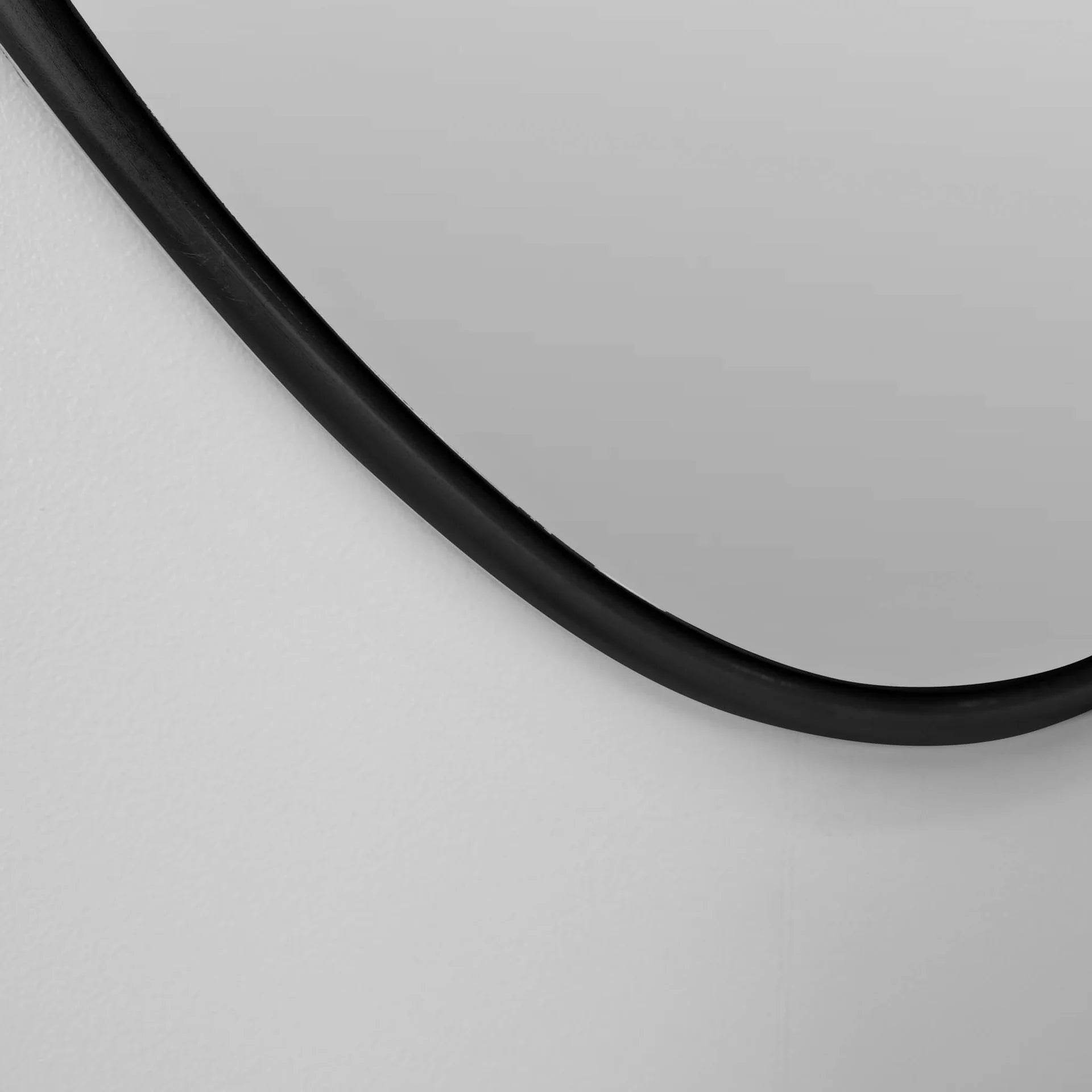 Organic Shaped Black ADC Mirror - Mirrorwalla