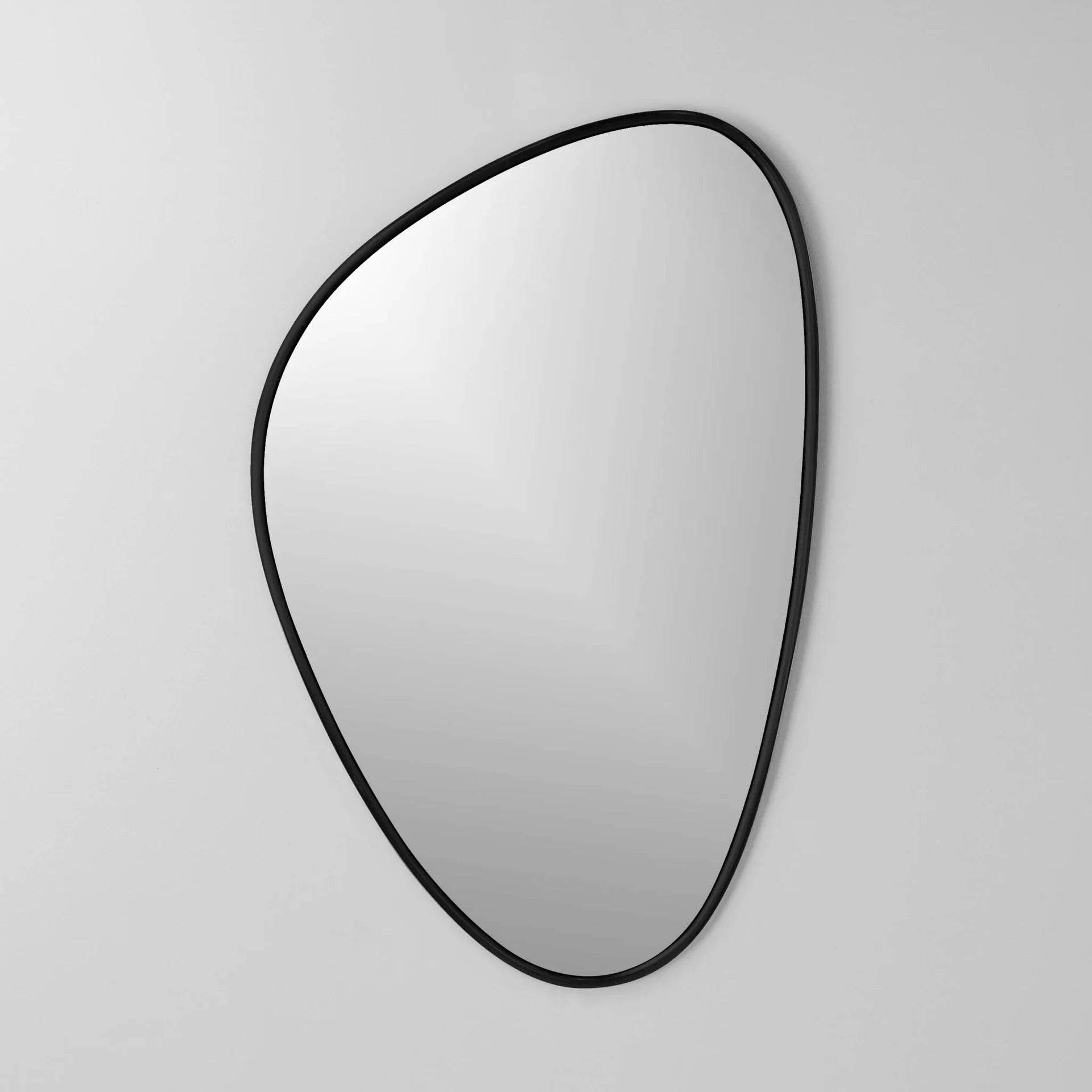 Organic Shaped Black ADC Mirror - Mirrorwalla