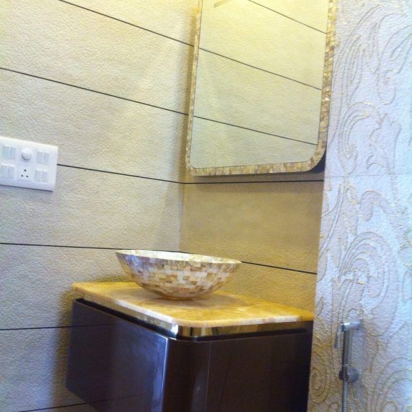 Mother Of Pearl Bathroom Vanity Set