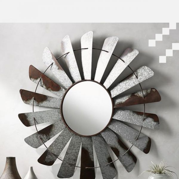 Fan Wings Decorative Mirror