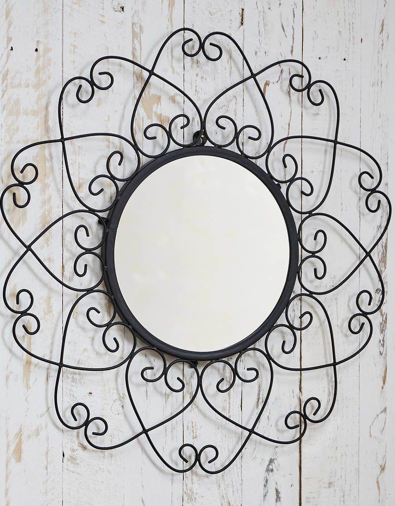 Black Metal F10 Decorative Mirror - Mirrorwalla