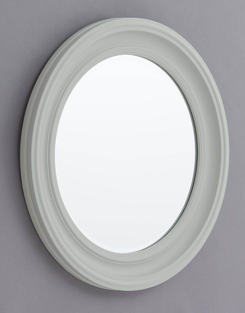 Matt White Decorative Mirror - Mirrorwalla