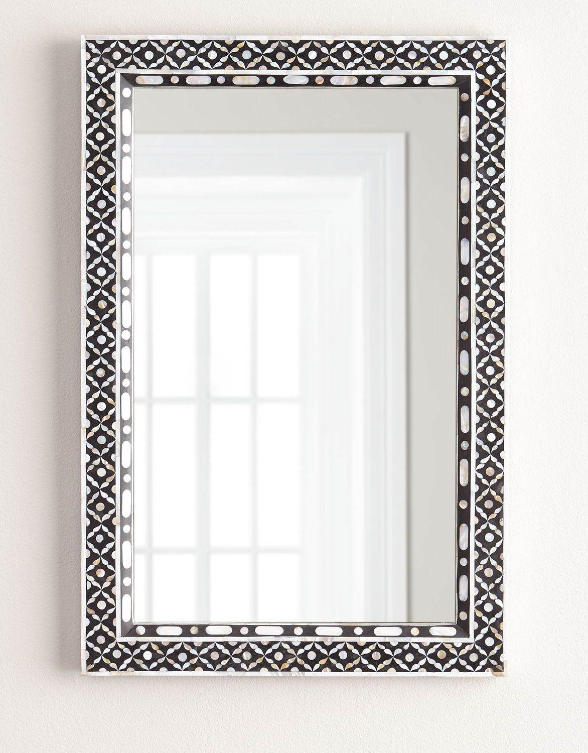 Mop Patterned Dc Mirror - Mirrorwalla