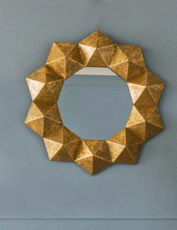 Gold Diamonds Decorative Mirror - Mirrorwalla