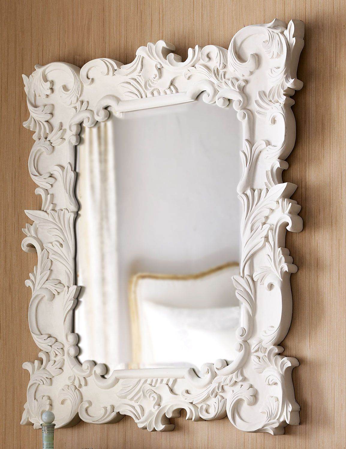Ultimate White Carving Mirror - Mirrorwalla