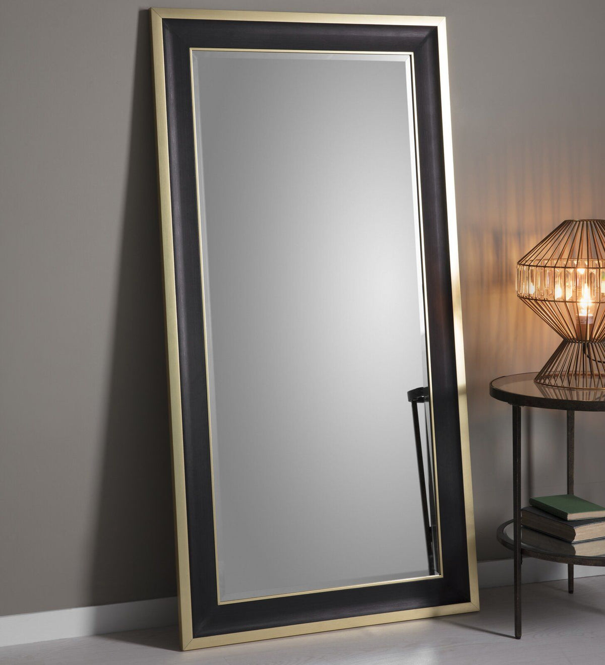 Black & Gold Dresser Mirror