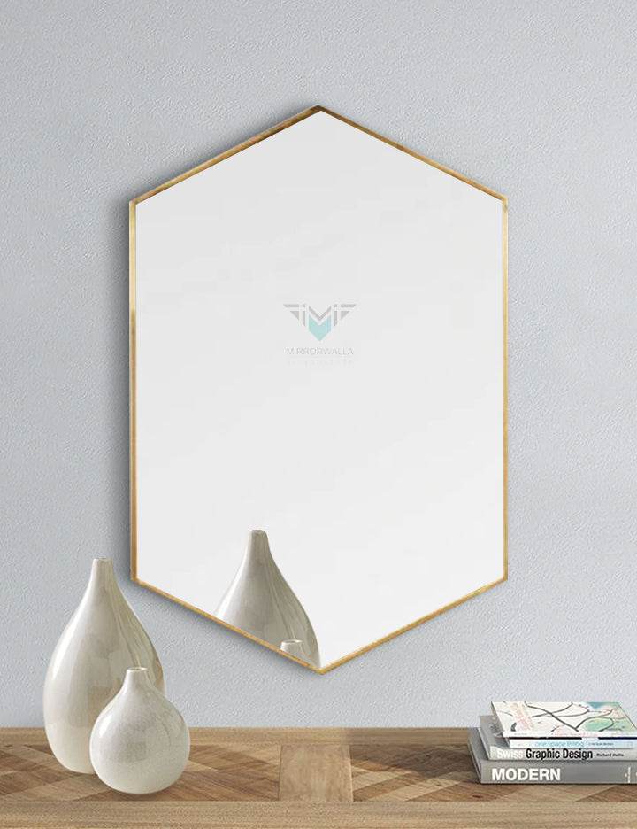 Golden Edge Dc Mirror - Mirrorwalla