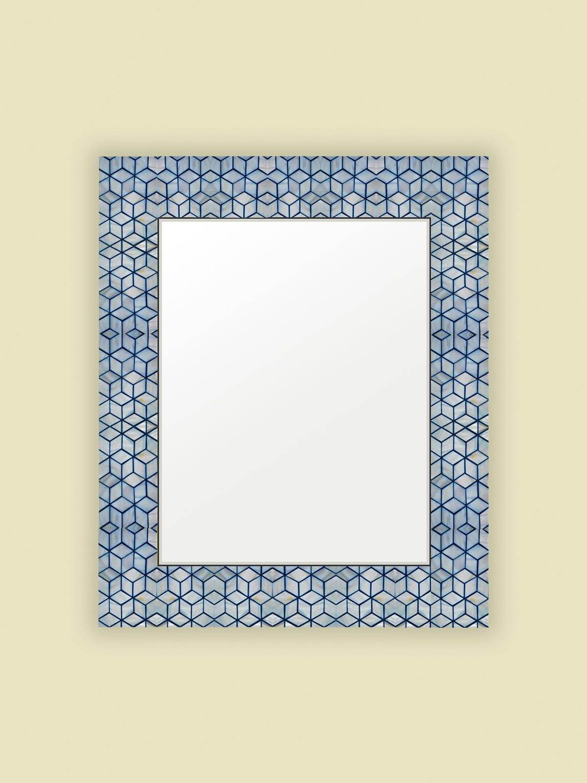 Blue Pearl Box Dc Mirror - Mirrorwalla