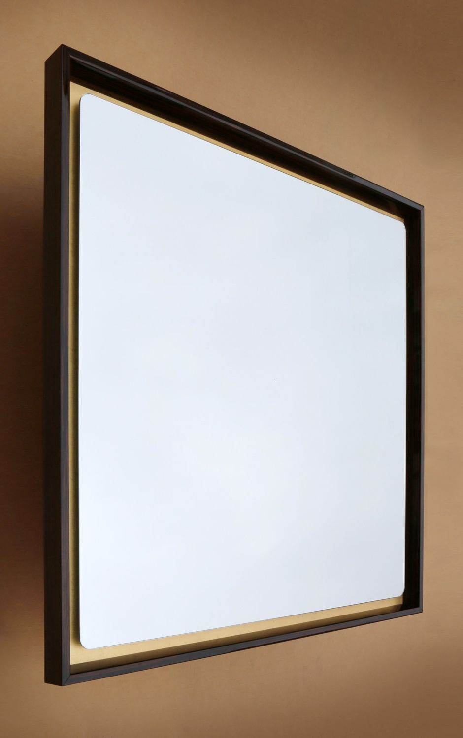 Brown-gold Tray Dc Mirror - Mirrorwalla