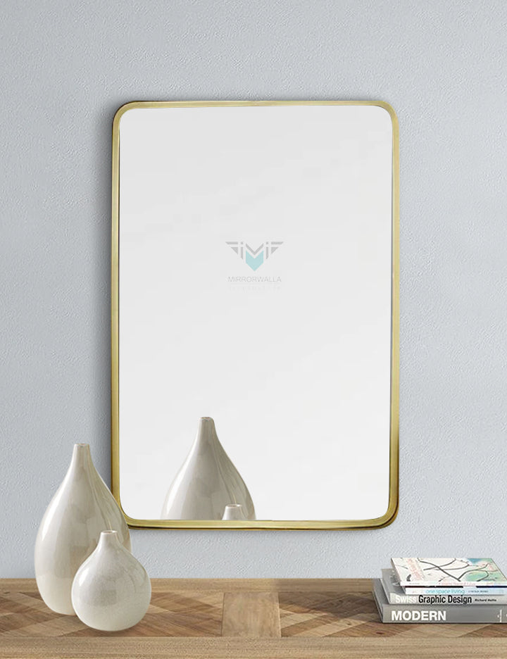 Brass Framed Decorative Mirror