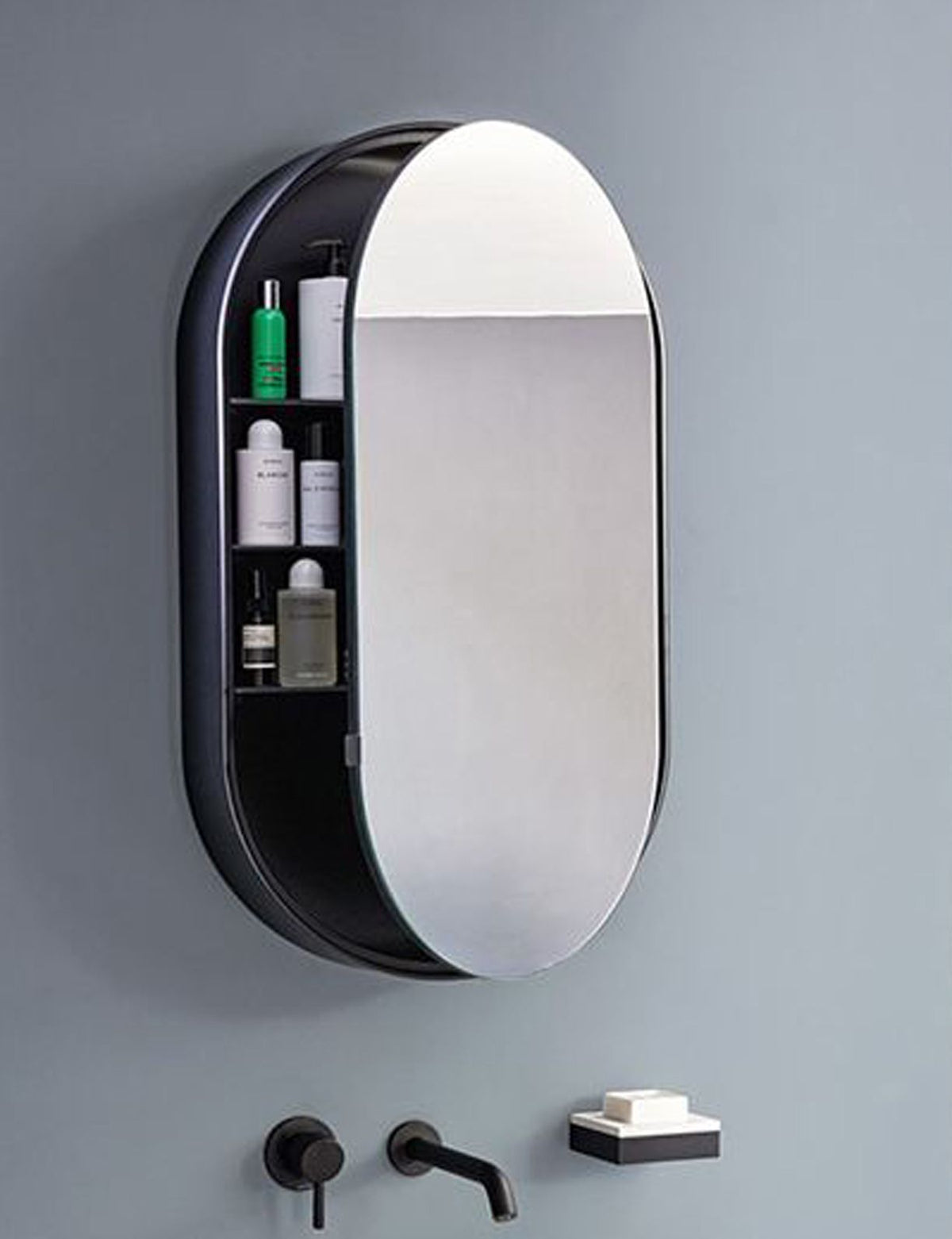 Oval Storage Dc Mirror