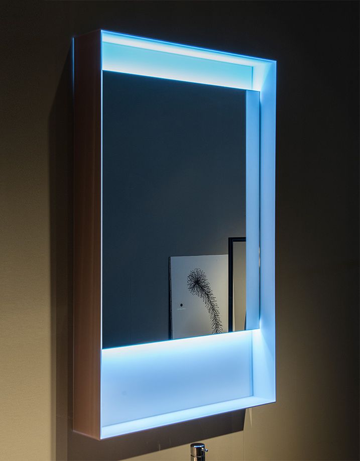 Blue box LED Mirror