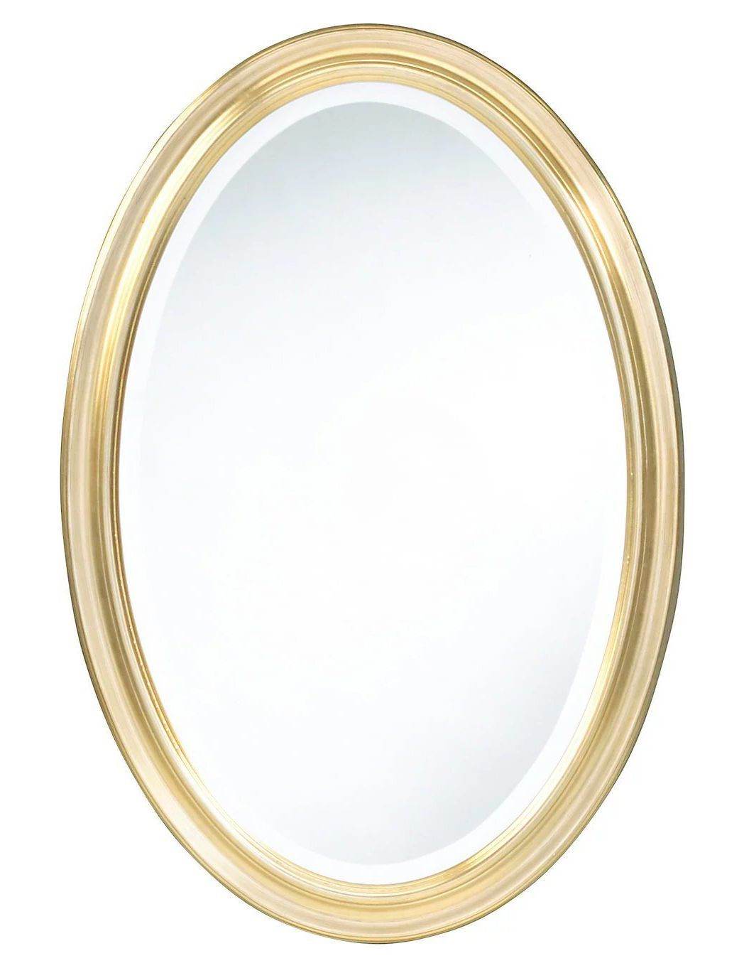 Champagne Leaf Oval Mirror - Mirrorwalla
