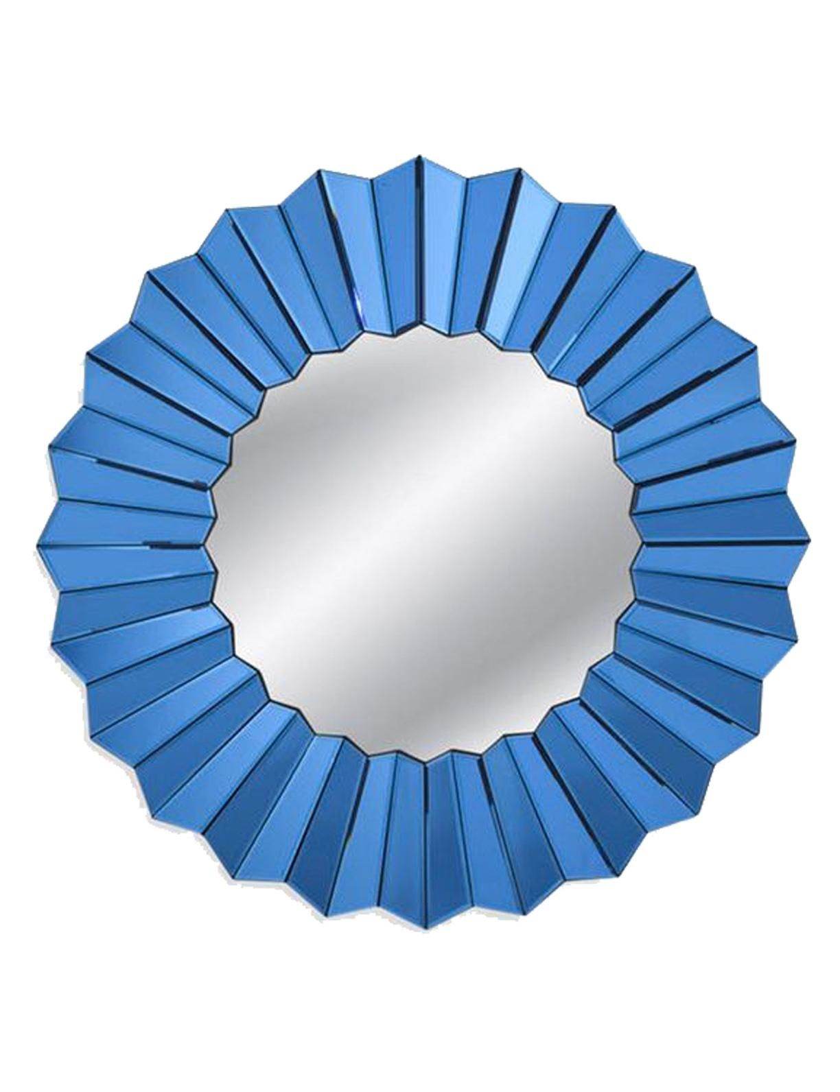 Blue Waves Decorative Mirror - Mirrorwalla