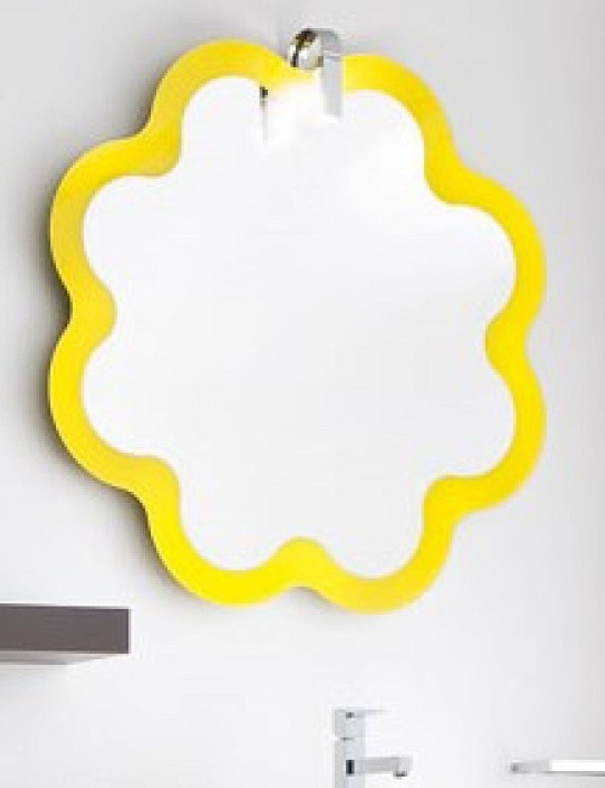 Peony Yellow Decorative Mirror