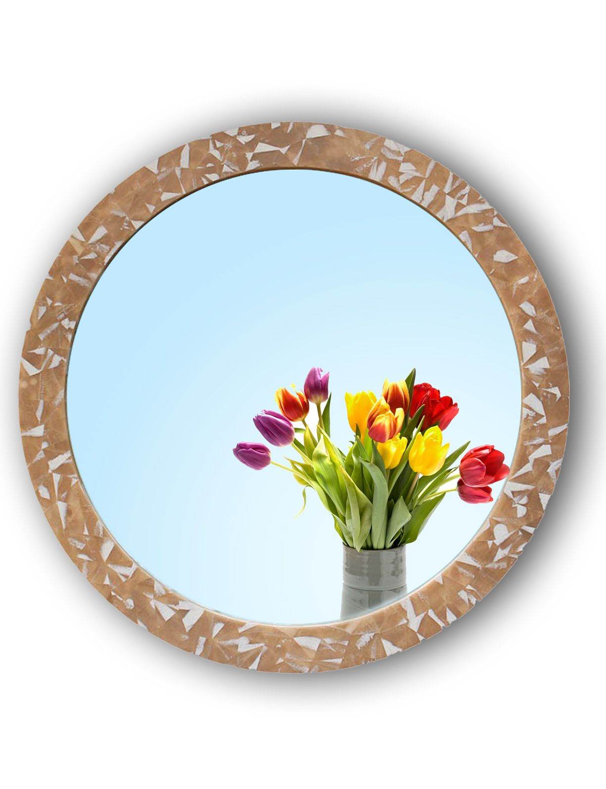 Ivory Rose Decor Mirror - Mirrorwalla